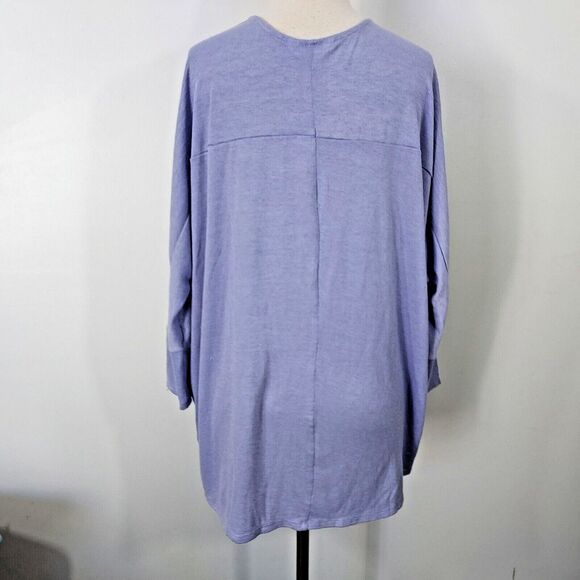 Northern Reflection Cardigan Sweater XL Stretch Soft Open Front Flowy Purple - Picture 7 of 13